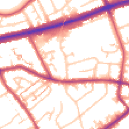 Daytime road noise heatmap for TW7 4BH