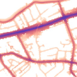 Daytime road noise heatmap for TW7 4BW