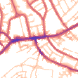 Daytime road noise heatmap for TW7 4BX