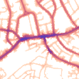 Daytime road noise heatmap for TW7 4DA