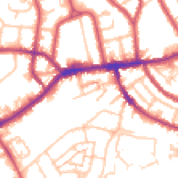 Daytime road noise heatmap for TW7 4DW