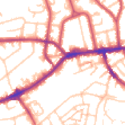Daytime road noise heatmap for TW7 4EJ