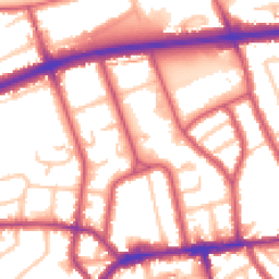 Daytime road noise heatmap for TW7 4FB