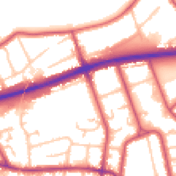 Daytime road noise heatmap for TW7 4FF