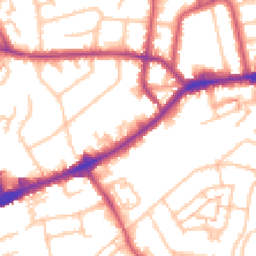 Daytime road noise heatmap for TW7 4HF