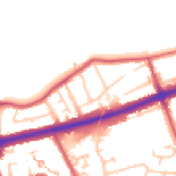 Daytime road noise heatmap for TW7 4QW