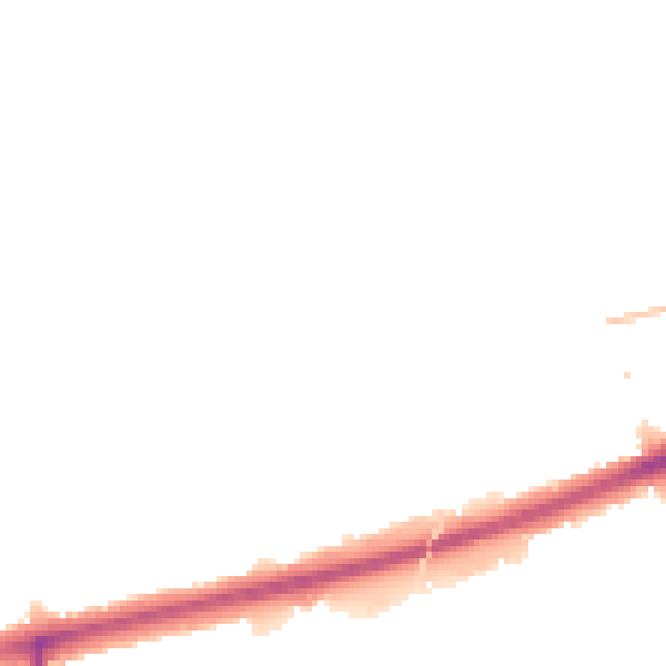 Night-time road noise heatmap for TW7 4RH