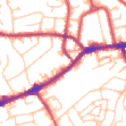 Daytime road noise heatmap for TW7 4SY