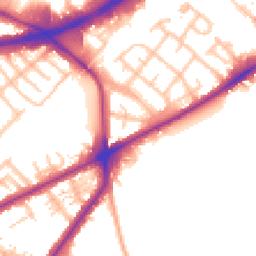 Daytime road noise heatmap for TW7 5BL