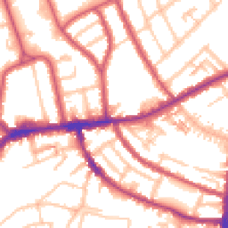 Daytime road noise heatmap for TW7 5DF