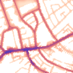 Daytime road noise heatmap for TW7 5DJ