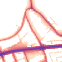 Daytime road noise heatmap for TW7 5EH