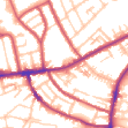 Daytime road noise heatmap for TW7 5FP