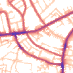 Daytime road noise heatmap for TW7 5GD