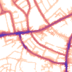 Daytime road noise heatmap for TW7 5GE
