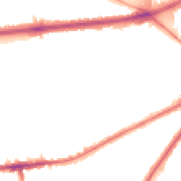 Night-time road noise heatmap for TW7 5HS