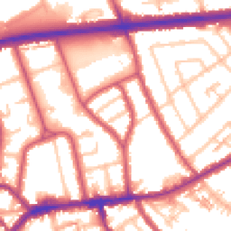 Daytime road noise heatmap for TW7 5LD