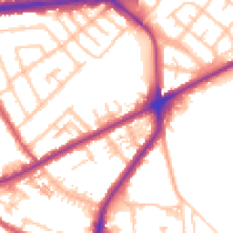 Daytime road noise heatmap for TW7 5TA