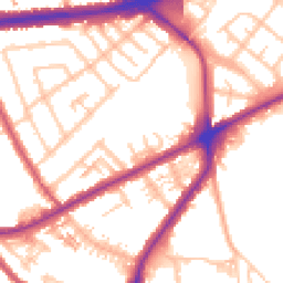 Daytime road noise heatmap for TW7 5TE