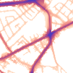 Daytime road noise heatmap for TW7 5TQ