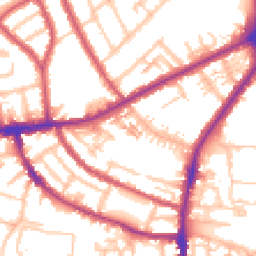 Daytime road noise heatmap for TW7 6AL