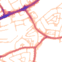 Daytime road noise heatmap for TW7 6EY
