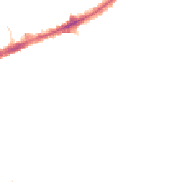 Night-time road noise heatmap for TW7 6EY