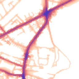 Daytime road noise heatmap for TW7 6GU