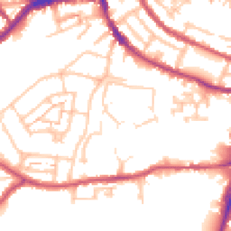 Daytime road noise heatmap for TW7 6HZ