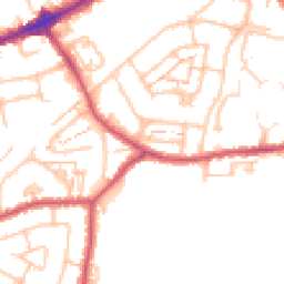 Daytime road noise heatmap for TW7 6LG