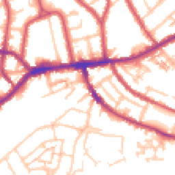 Daytime road noise heatmap for TW7 6NB