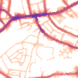 Daytime road noise heatmap for TW7 6NX