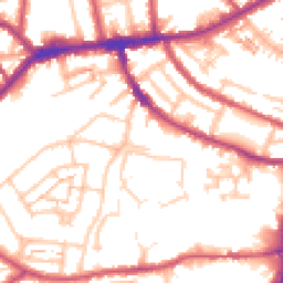 Daytime road noise heatmap for TW7 6NZ