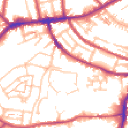 Daytime road noise heatmap for TW7 6PD