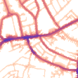 Daytime road noise heatmap for TW7 6PZ