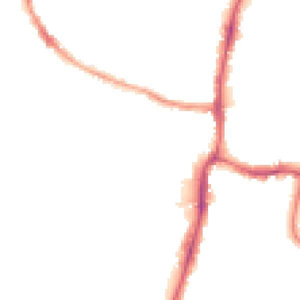 Night-time road noise heatmap for TW7 6ST