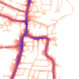 Daytime road noise heatmap for TW7 7AL