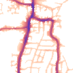 Daytime road noise heatmap for TW7 7BD