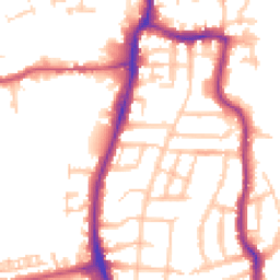 Daytime road noise heatmap for TW7 7EY