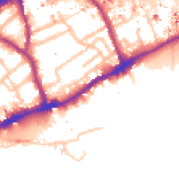 Daytime road noise heatmap for TW8 0AH