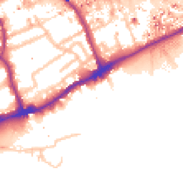 Daytime road noise heatmap for TW8 0AS