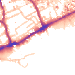 Daytime road noise heatmap for TW8 0AT