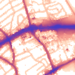 Daytime road noise heatmap for TW8 0AU
