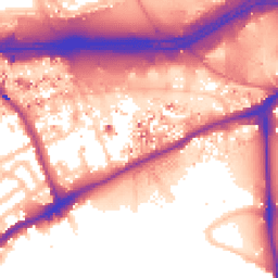 Daytime road noise heatmap for TW8 0AY