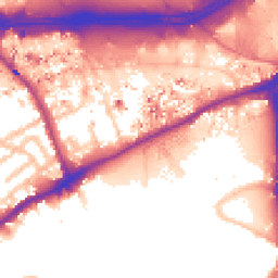 Daytime road noise heatmap for TW8 0BD