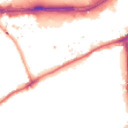 Night-time road noise heatmap for TW8 0BD