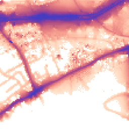 Daytime road noise heatmap for TW8 0BF