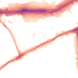 Night-time road noise heatmap for TW8 0BG