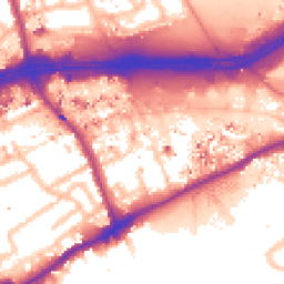 Daytime road noise heatmap for TW8 0BL