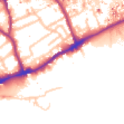 Daytime road noise heatmap for TW8 0BP